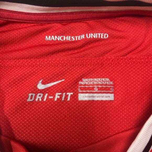 Nike Manchester United 2011-2012 Home Football Jersey Shirt Men's L AON Red - Picture 5 of 8